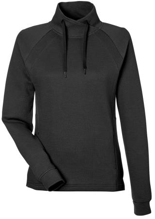 Ladies' Rhythm Waffle Cross-Neck Pullover