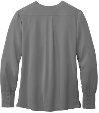 Women’s Open-Neck Satin Blouse