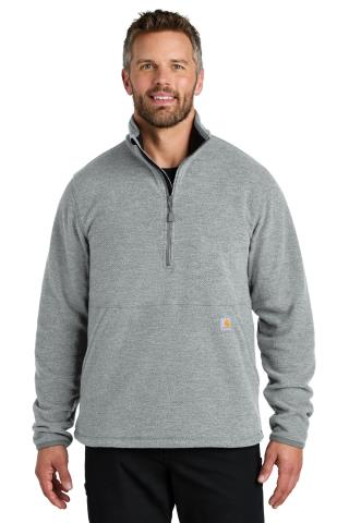 Textured 1/2-Zip Fleece Jacket