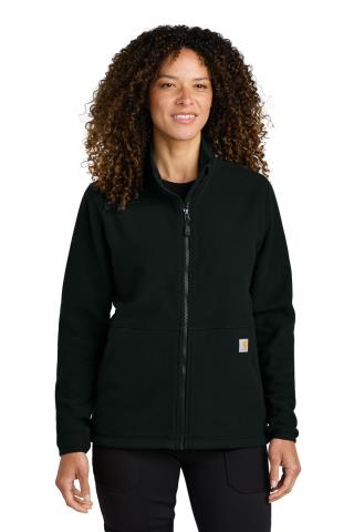 Ladies Textured Full-Zip Fleece Jacket