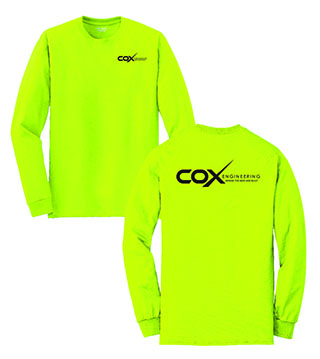 CX1-8400 - HiVis DryBlend 50 Cotton/50 Poly Long Sleeve T-Shirt