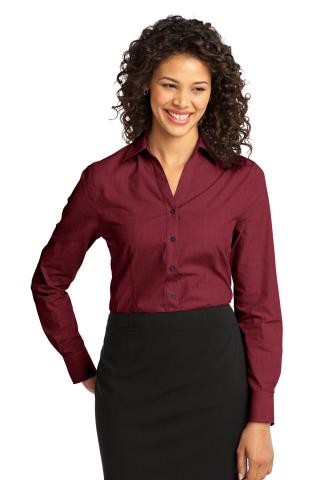 Ladies' Cross Hatch  Button Down