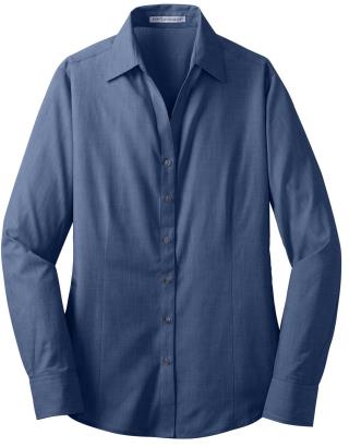 L640A - Ladies' Cross Hatch  Button Down