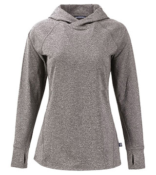Adapt Knit Recycled Womens Heathered Hooded Pullover