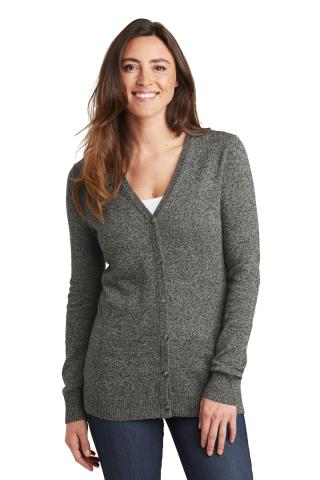 Ladies Marled Cardigan Sweater