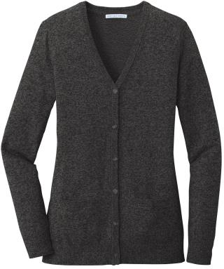 LSW415 - Ladies Marled Cardigan Sweater