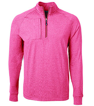 Adapt Eco Knit Heather Mens Quarter Zip Pullover