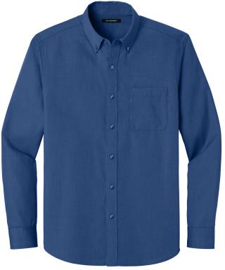 W816 - Long Sleeve Nailhead Easy Care Shirt